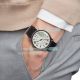 Swiss Replica Cartier Ronde de Cartier Stainless Steel Watch Case White Dial Black Leather Strap Diamonds Bezel 42mm (6)_th.jpg
